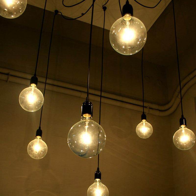 Modern Big Spider Industrial Black Vintage Pendant Lamp Loft Led 14 Heads E27 Hanging Lights For Living Room Restaurants Kitchen