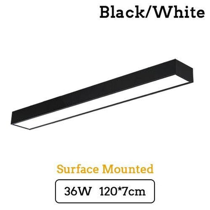 LED Strip Light Splicing Office Chandelier Indoor Surface Mounted Conference Room Exhibition Hall Workbench Hanging Line Light