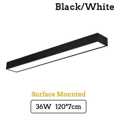 LED Strip Light Splicing Office Chandelier Indoor Surface Mounted Conference Room Exhibition Hall Workbench Hanging Line Light