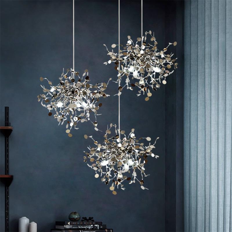 Nordic Modern Creative Design Stainless Steel Chandelier