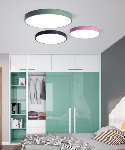 LED Simple Ceiling Lights 5CM Bedroom Study Room Remote Lamp Modern Plafonnier Led Lighting Home Indoor Decoration Plafondlamp