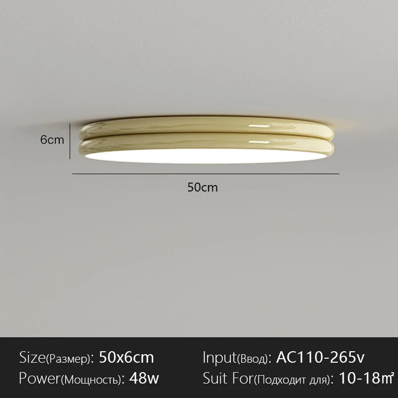Modern Flat Ceiling Light Chandelier for Living Dining Room Bedroom Down Lighting