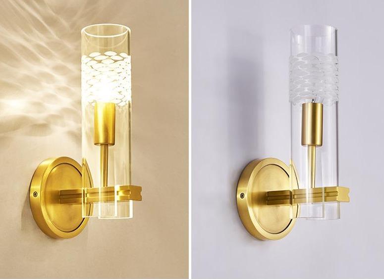 Light Luxury New Study Room Bedside Corridor Full Copper Wall Lamp