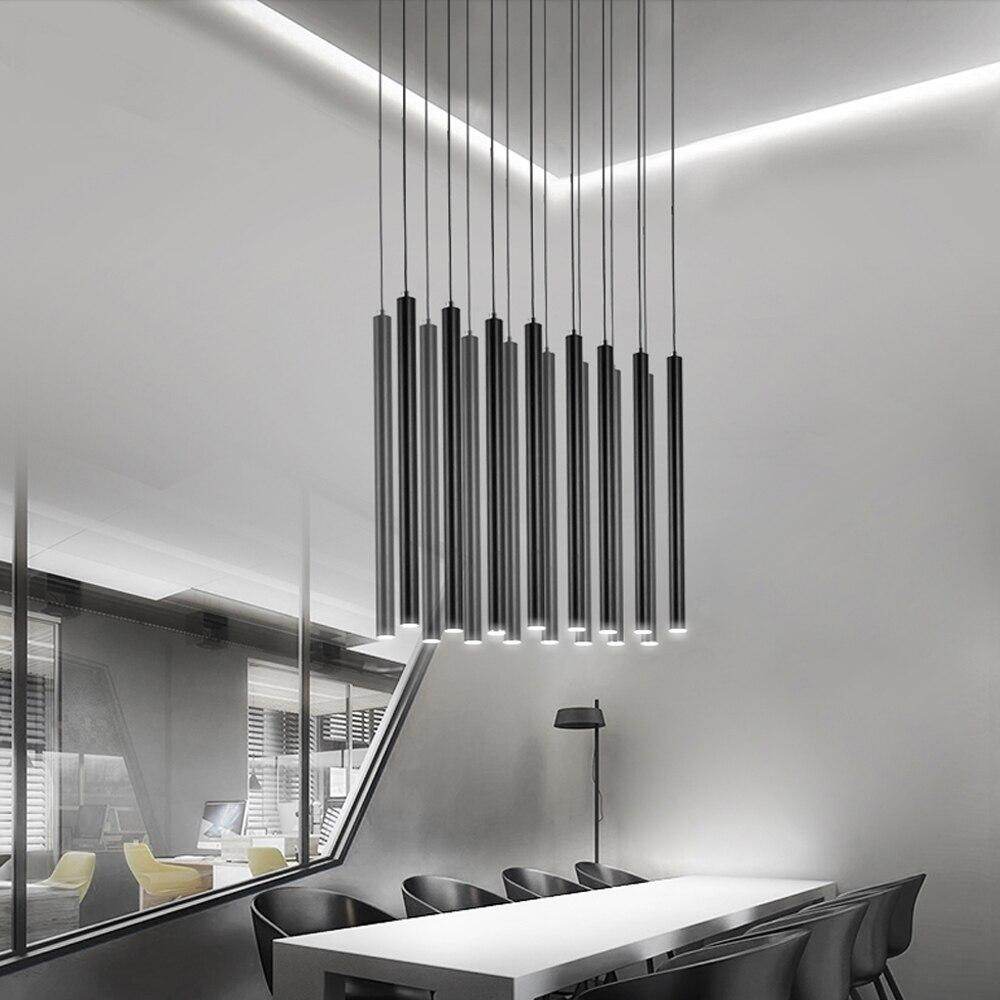 1 Pcs LED Restaurant Pendant Lights 3W Simple Cylindrical Pendant Lamps Nordic Bar Indoor Lighting Handlamp Luminaire