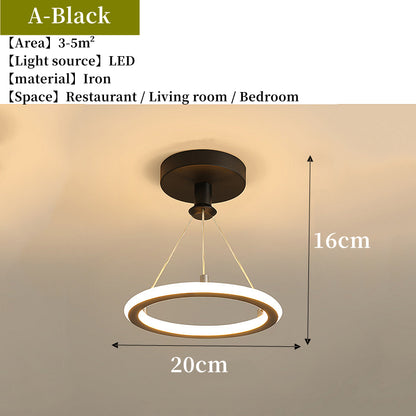 Nordic Creative Indoor Chandelier Retractable Modern Metal LED Pendant Light Hanging Lamp