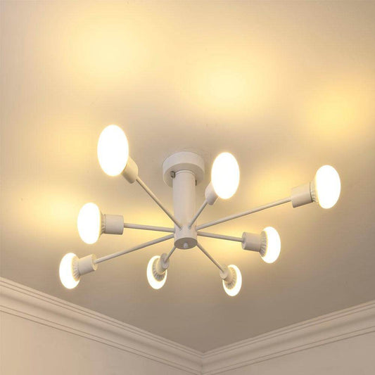 Living Room Bedroom LED Pendant Down Light Hanging Lamp Fixtures With E26 E27 Edison Bulb Surface Pendant Mounted Lighting