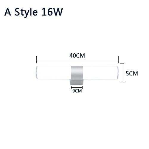 Modern Wall Lamp Super Bright Long Strips Led Mirror Light Simple Style Indoor Decors Acrylic Lamps For Bathroom Bedroom Kitchen