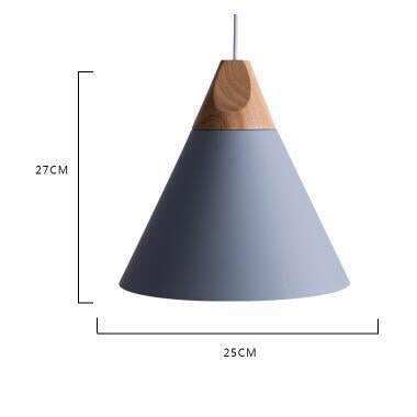 Nordic Combined Bar Real Wood Pendant Lights Multicolor Aluminum Lamp Shade Pendant Lamps for Dining Room Home Lighting Fixture