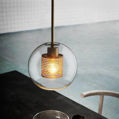 Nordic Modern Simple Glass Ball Single Head E27 LED Pendant Lights Personality Decorative Lighting For Living Room Bedroom Cafe