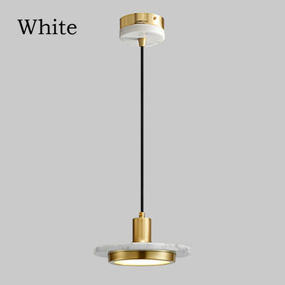 Postmodern LED Marble Pendant Lights Dining Table Luxury Marble Hanging Light Chandelier Bedroom Lamp