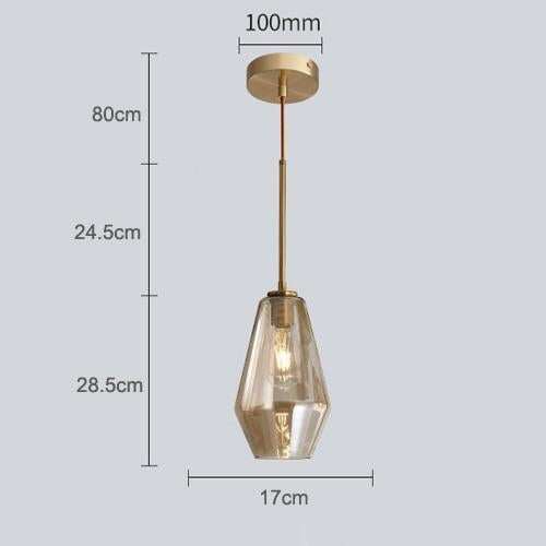 Nordic Modern Glass Pendant Lights Fixtures Loft LED Hanging Pendant Lamp For Kitchen Restaurant Living Room Bedroom E26 E27