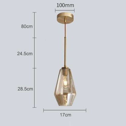 Nordic Modern Glass Pendant Lights Fixtures Loft LED Hanging Pendant Lamp For Kitchen Restaurant Living Room Bedroom E26 E27