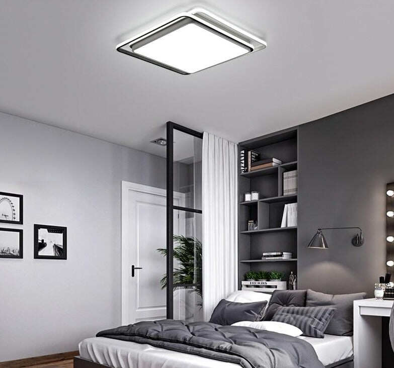 Modern Ceiling Lights Lamp Ceiling Black White Lampshade High Quality Ceiling Lamp For Living Room Bedroom Surface Mounted