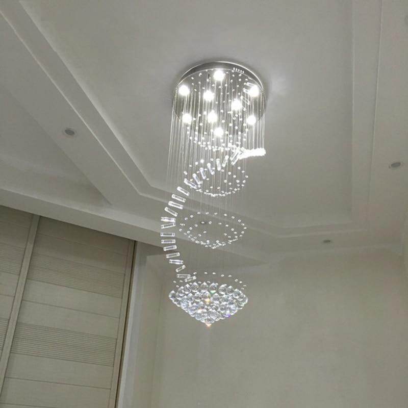 Modern Crystal Loft Traditional Chandelier Art Deco With GU10 9 Lights For Living Room Bedroom Hotel Lobby Restaurant Store Bar