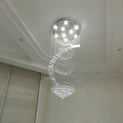 Modern Crystal Loft Traditional Chandelier Art Deco With GU10 9 Lights For Living Room Bedroom Hotel Lobby Restaurant Store Bar