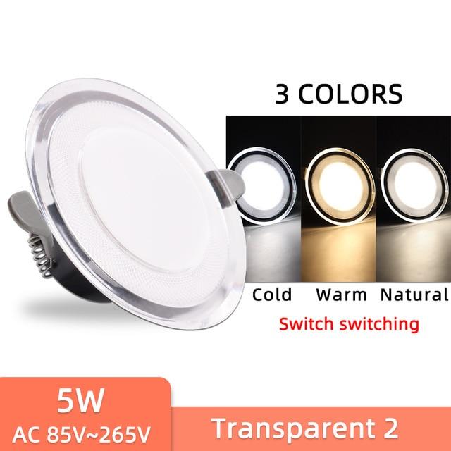 10Pcs Downlight 3w 5w spot led lights 3000k 4500K 6000K  led Downlight Kitchen living room Indoor recessed lighting