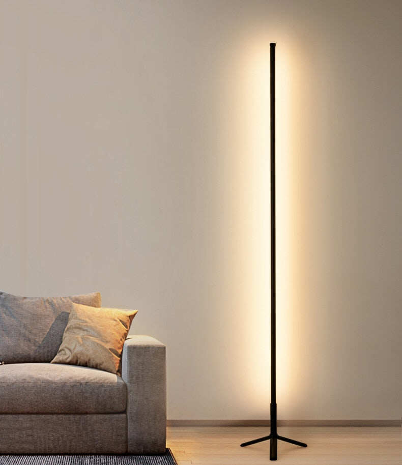 Modern LED floor lamp simple living room bedroom lamp colorful RGB light