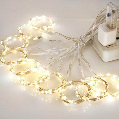 3M LED USB Power Remote Control Curtain Christmas Garland Lights Fairy Lights LED String Lights Party Garden Home Wedding Decor