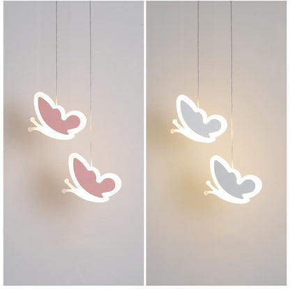 creative cute heart-shaped LED pendant lights net red shop/aisle/bedside children's lamp restaurant bar 2 head pendant lamp