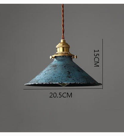 Nordic Restaurant Chandelier Retro Simple Modern Bedroom Study Room Homestay Designer Hand-Painted Dining Table Bar Desk Lamp