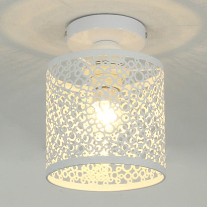Modern Nordic Black Wrought Iron E27 Led Ceiling Lights For kitchen Living Room Bedroom Study Balcony Restaurant