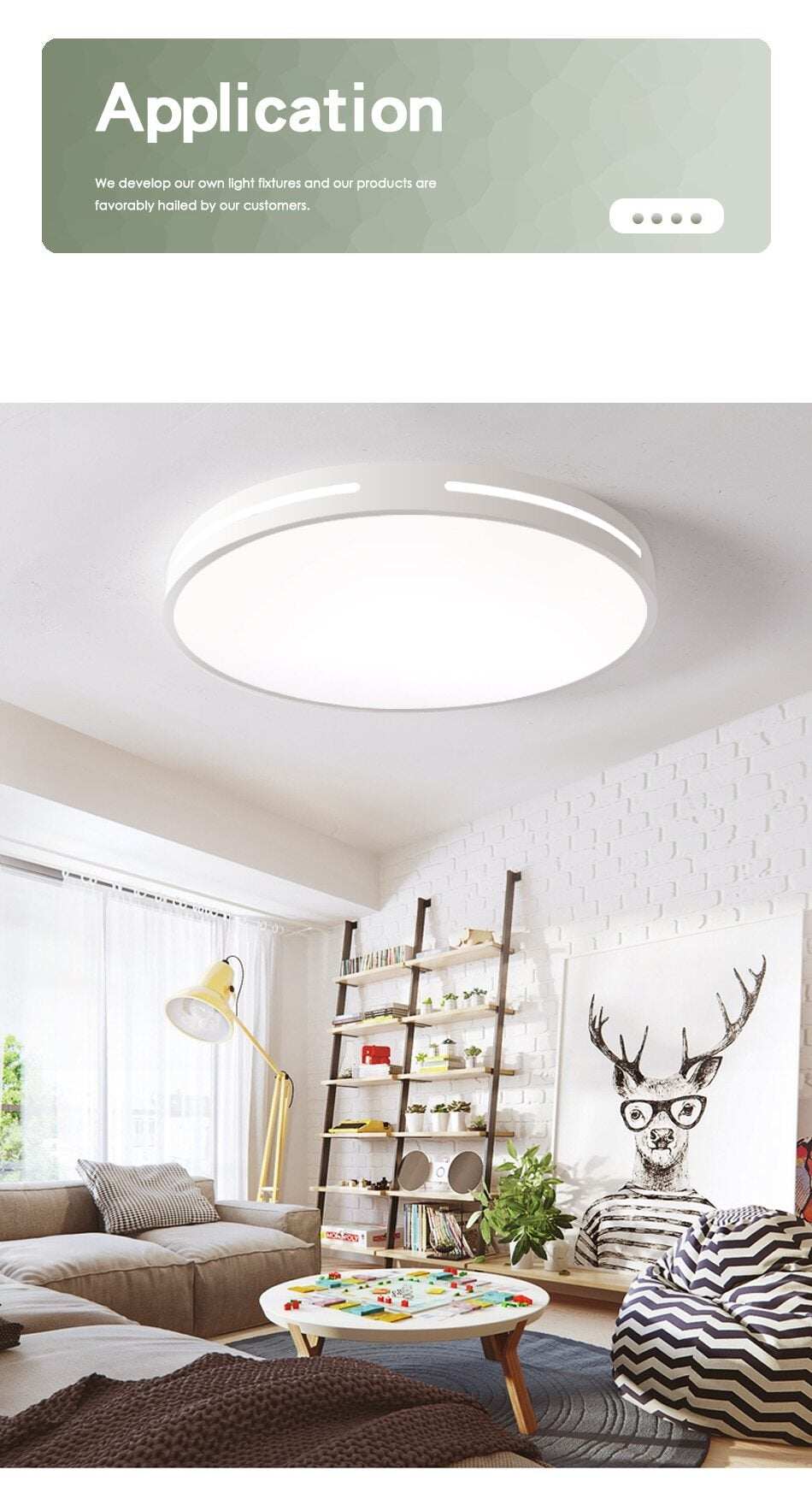 Modern LED Ceiling Light Lamp Lighting Fixture Surface Mount Flush Remote Control Dimmable 18W 48W Living Room Bedroom Balcony