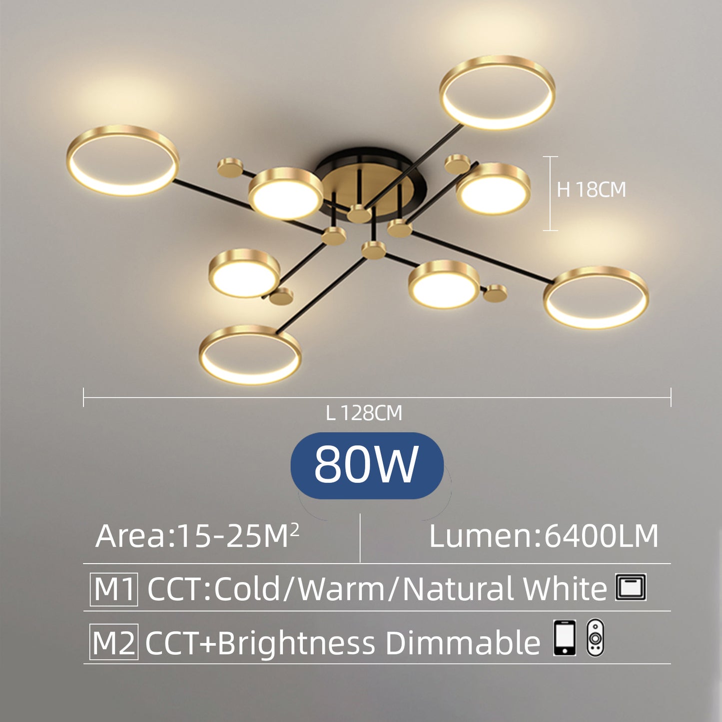 LED Ceiling Hanging Chandelier Lighting Dimmable ceiling lamps Kitchen Dinng Living Room Pendant Light