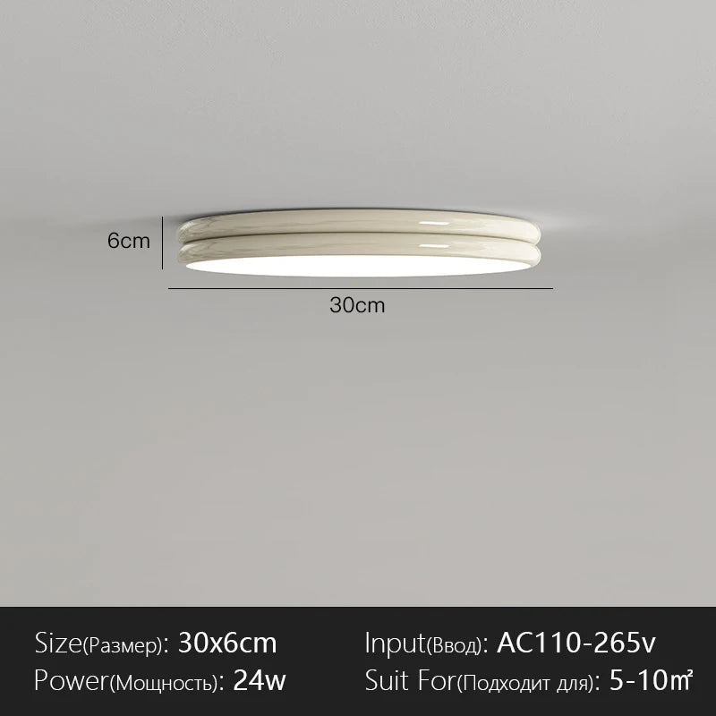 Modern Flat Ceiling Light Chandelier for Living Dining Room Bedroom Down Lighting