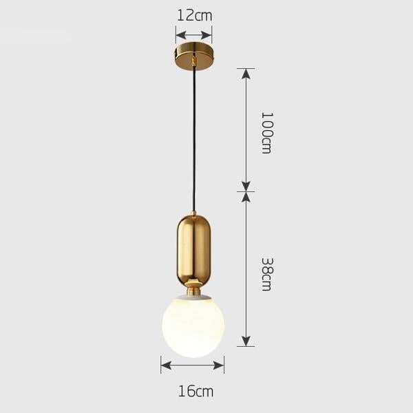 Nordic LED Pendant Lights Frosted Glass Industrial Handin Pendant Lamp Modern Bedroom Hanglamp Living Room Suspension Luminaire