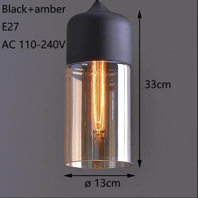Nordic Modern Loft Hanging Glass Pendant Light For Kitchen Bar Living Room Bedroom
