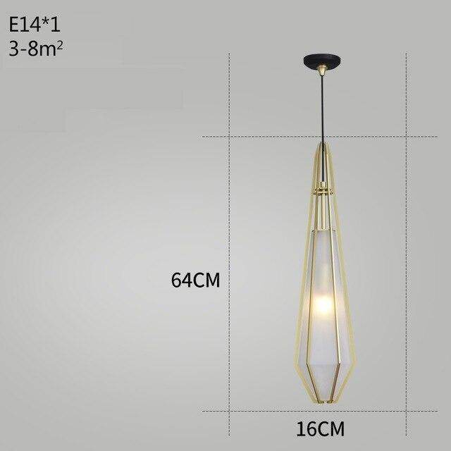 Post Modern Glass Pendant Light Hanging Nordic Living Room Walk In Closet Gold Pendant Lamp Suspension Lighting Fixture