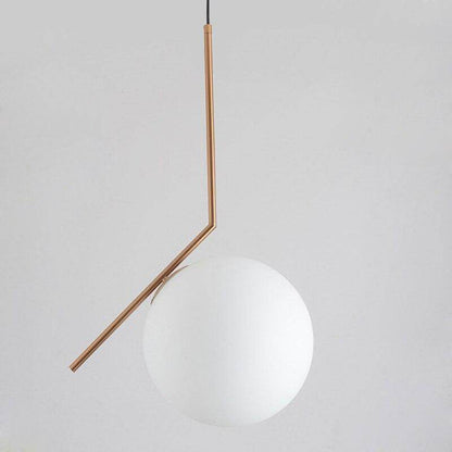 1 PC Nordic Style Pendant Lights Milky White Glassshade Modern Minimalist Led Pendant Lamps for Dining Room Decoration Lighting