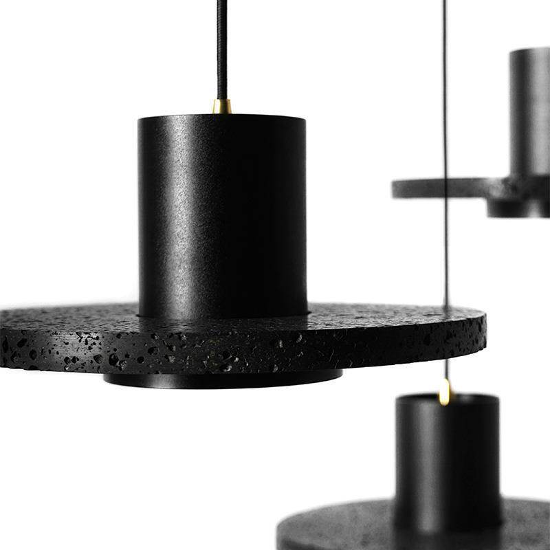 High end Nordic postmodern design bedside lamp, black hole stone foyer, balcony, small pendant lamp, industrial style restauran
