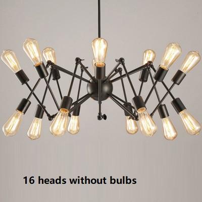 Vintage Industrial Loft Pendant Light 8/12/16/18 Heads Sputnik Pendant Lamp Restaurant Bar Lights