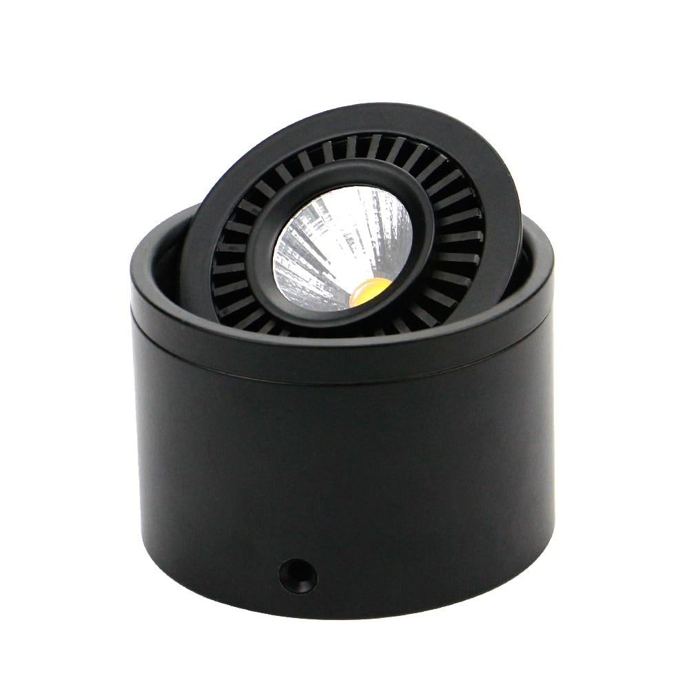 Angle Adjustable Dimmable Surface Mounted Downlight Ceiling Lamp 5W 7W 9W 15W LED COB Spot Light AC Ceiling Light