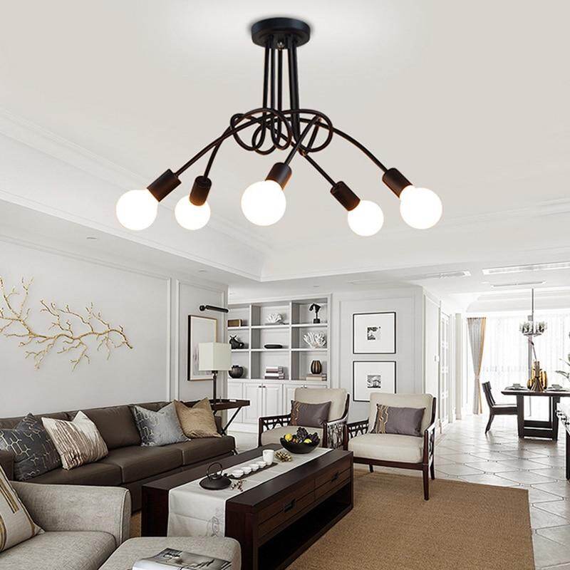 Modern Industrial Creative Personality Spider LED E27 Ceiling Light For Bedroom Living Room Study Restaurant Hotel Cafe Bar Hall