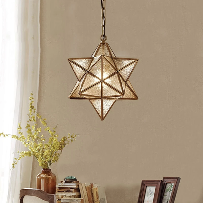 Loft Decor Star Copper Pendant Lights For Dining Room Lustre Salon Modern Lighting Suspension Luminaire Light Fixture Hanglamp