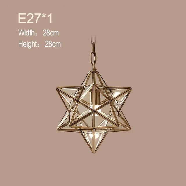 Loft Decor Star Copper Pendant Lights For Dining Room Lustre Salon Modern Lighting Suspension Luminaire Light Fixture Hanglamp