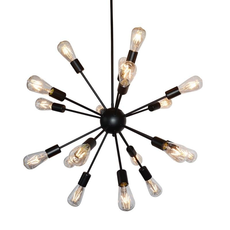 Vintage Industrial Loft Pendant Light 8/12/16/18 Heads Sputnik Pendant Lamp Restaurant Bar Lights