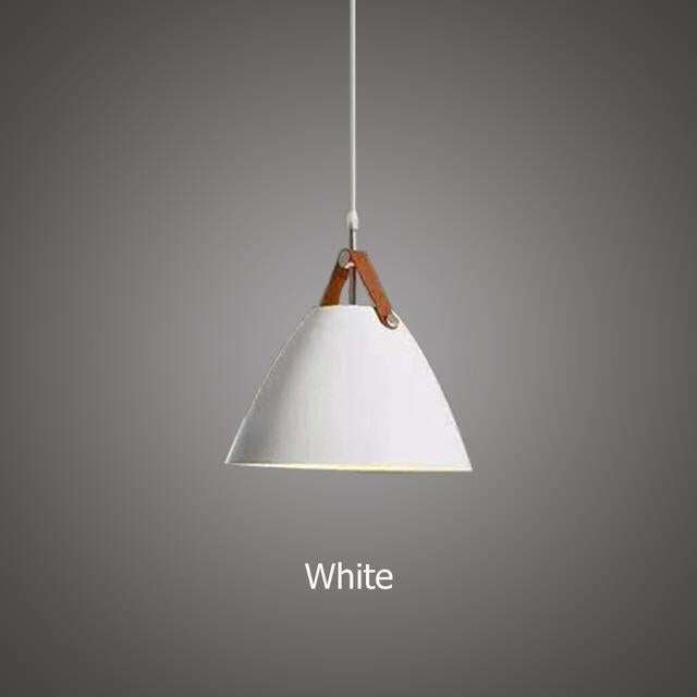 Nordic Simple Black White Pendant Light E27 LED Modern Hanging Lamp For Bedroom Living Room Hotel Restaurant Cafe Dining Room