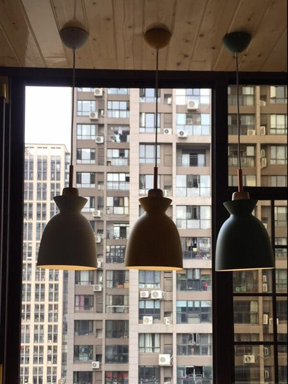 Fashion Indoor lighting pendant lights Wood and aluminum lamp restaurant bar coffee dining room LED hanging light fixture