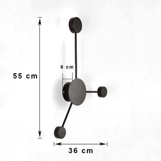 Postmodern wall lamp simple led living room wall lamp bedroom bedside creative aisle hotel exhibition hall corridor lighting