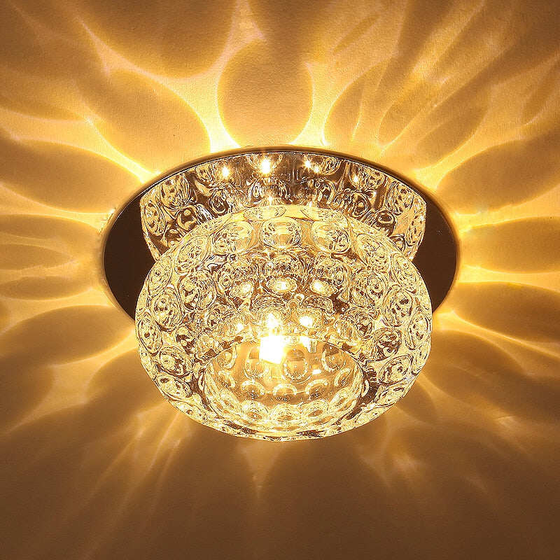Nordic modern minimalist aisle light entrance lamp led crystal lamp ceiling lamp
