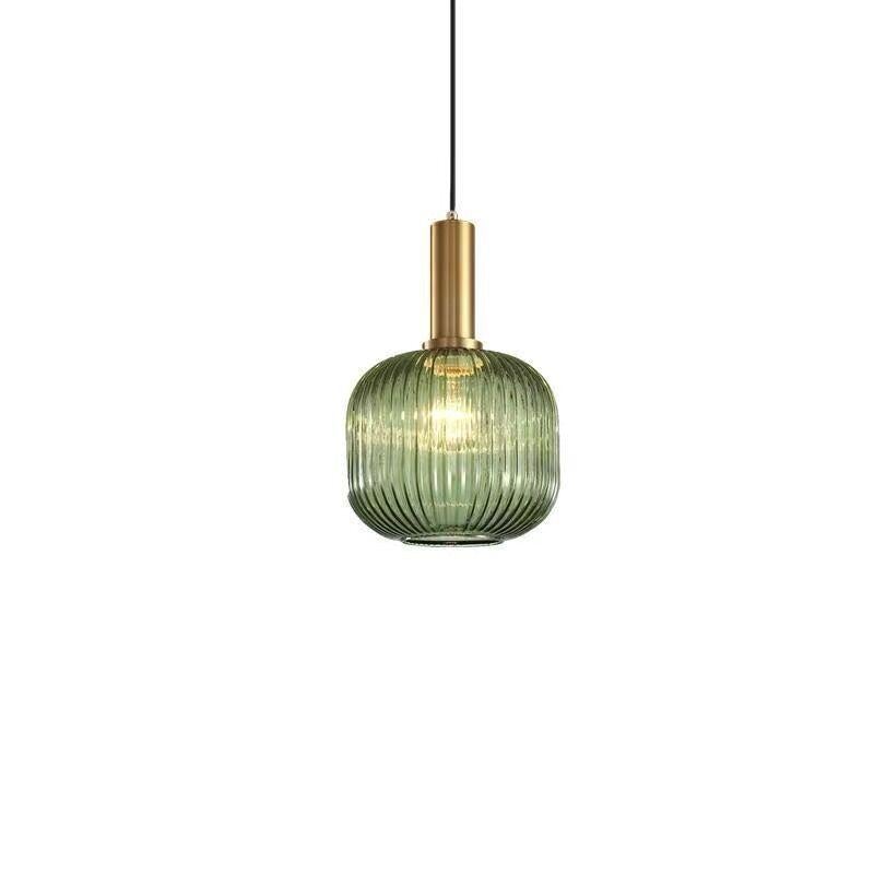 Nordic Creative Bar Restaurant Chandelier Simple Striped Lantern Chandelier Single Online Celebrity Glass Chandelier