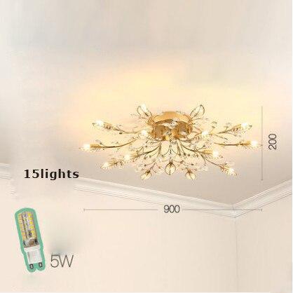 G9 Led Nodic Iron Glass Crystal LED Lamp.LED Light.Pendant Lights.LED Pendant Light.Pendant Lamp For Foyer Bedroom