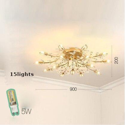 G9 Led Nodic Iron Glass Crystal LED Lamp.LED Light.Pendant Lights.LED Pendant Light.Pendant Lamp For Foyer Bedroom