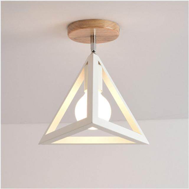 LED Pendant Light American Loft Corridor Balcony Room Pendant Lamp Nordic Simple Lights Indoor Lighting Fixture Square Lamps E27