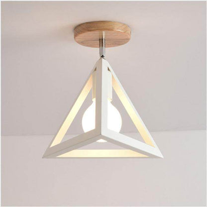 LED Pendant Light American Loft Corridor Balcony Room Pendant Lamp Nordic Simple Lights Indoor Lighting Fixture Square Lamps E27