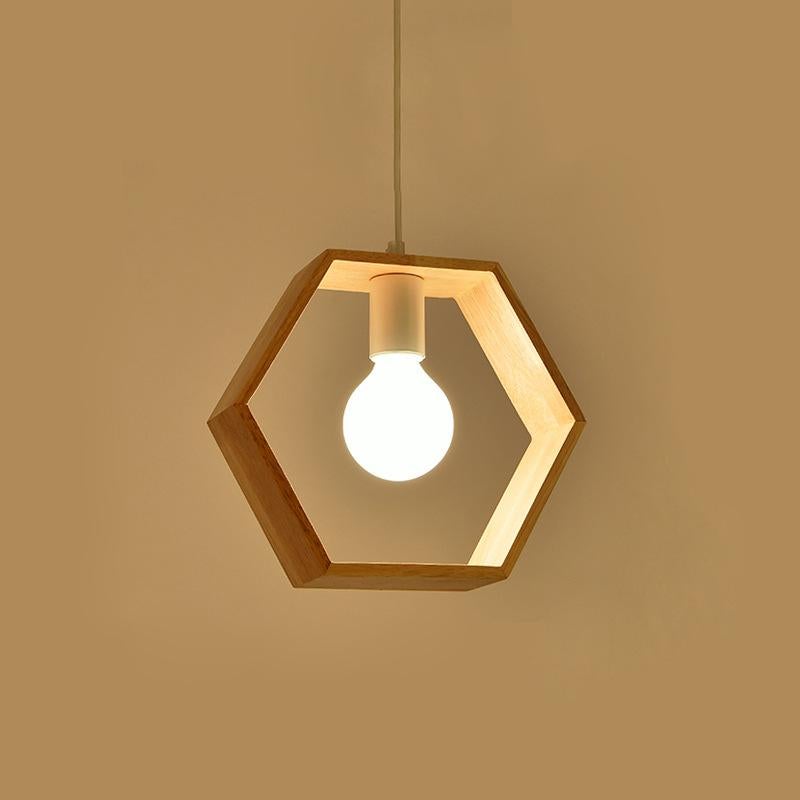 Simple Restaurant Chandelier Solid Wood Chandelier