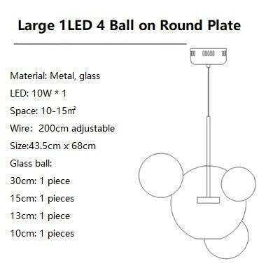 Bubble Lamp Globe Glass Hanging Lamps Dining Room Bubble Pendant Light Kitchen Hotel Glass Ball Suspension Lighting